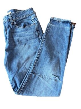 Joe’s Jeans Women’s Callie Size 29 Soft Knee Rip Fringe Cuff Bottom Relaxed Fit